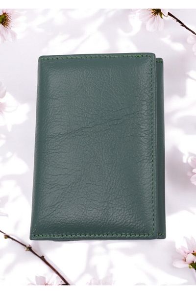 OEM Women's genuine leather wallet Hassion G065, light green