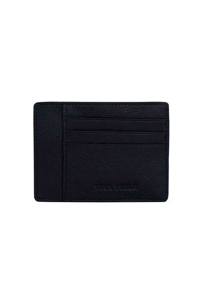 OEM Men's wallet, genuine leather, slim, black - PR104