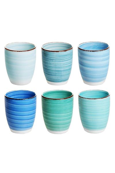 Tavola Cappuccino coffee cup set 6 350 ml AZURE