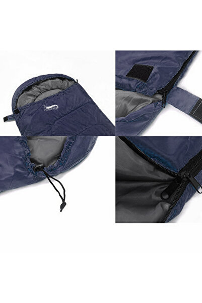 ACTION ONE Sac de Dormit Mummy, 215x70 cm, navy