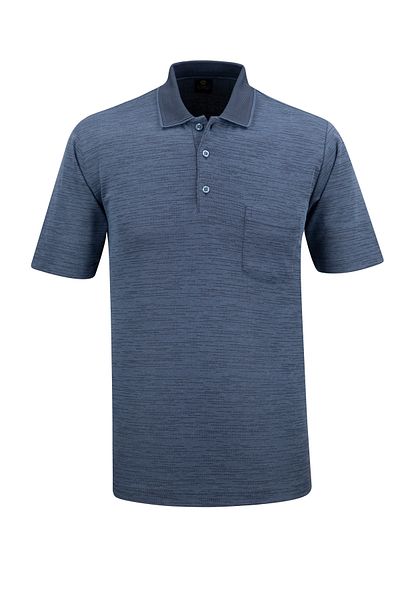 Çizgi Triko Ανδρικό μπλουζάκι Polo Neck Classic Fit με τσέπη - 5114
