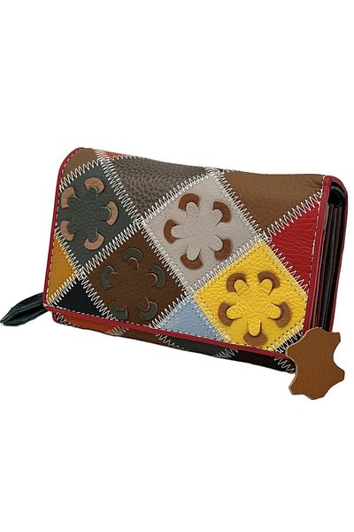 OEM Women's Genuine Leather Wallet with many compartments, Compatible with Bulletin, Micutz®, 15x10x4.5