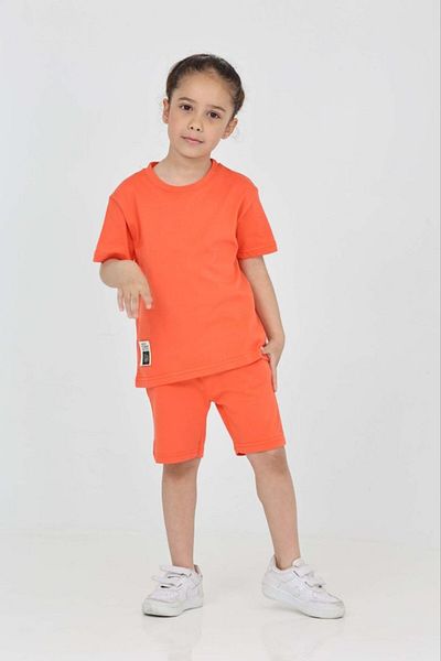 MİLANO KİDS Girl's Summer Bottom Top Shorts Suit