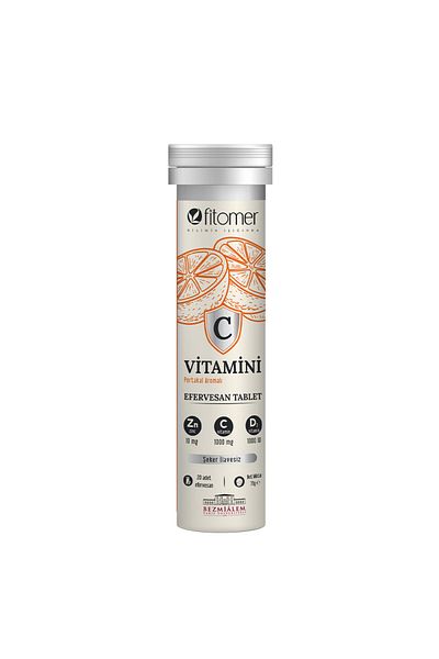 Fitomer Vitamin C D and Zinc Effervescent Tablet