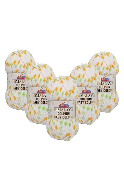 Himalaya Dolphin Baby Colors Velvet Rope 5 Pack - 80401 - 100 Gr. 120 Mt.