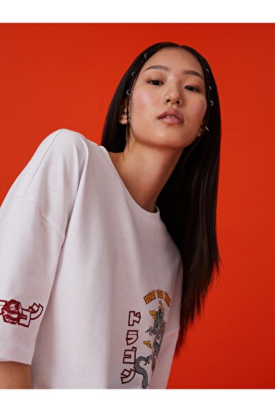 Loft Oversize Kadın Tshirt K.kol