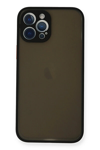 NewFace حافظة هاتف آيفون 12 برو من السيليكون مونتريال - أسود SPTGL