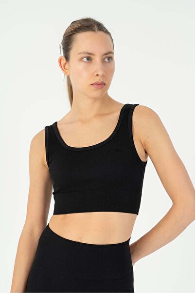 MARATON Slimfit Women's Flat Collar Black Bra