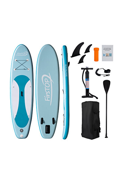 FirStop Sup Paddle Board Set 305X79X15CM (Inflatable Paddle Board + Shovel + Pump)SP305-15S TURQUOISE