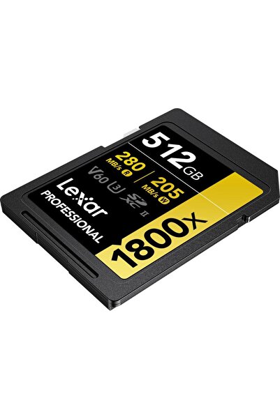 Lexar Professional 512Gb 280 Mb/S Gold Sd Memory Card