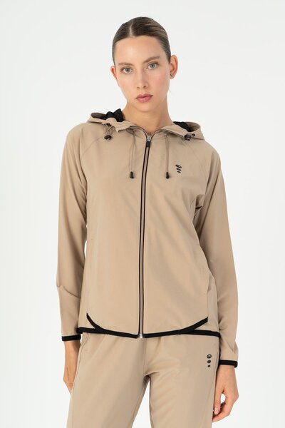 MARATON Regular Women's Hooded Light Mink Tracktop