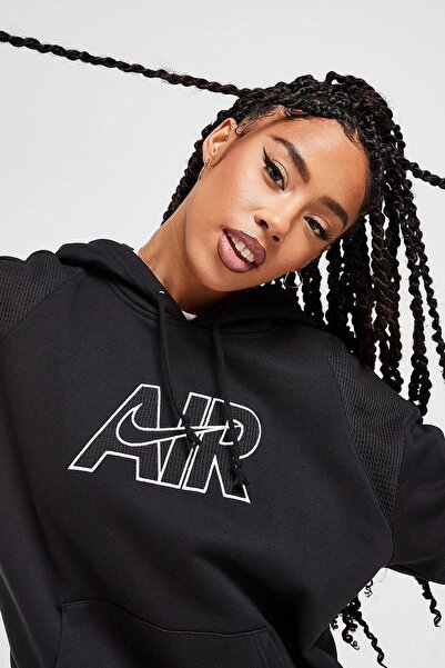 Nike Air Oversize Hoodie Γυναικείο φούτερ Oversize Loose Fit Μαύρο