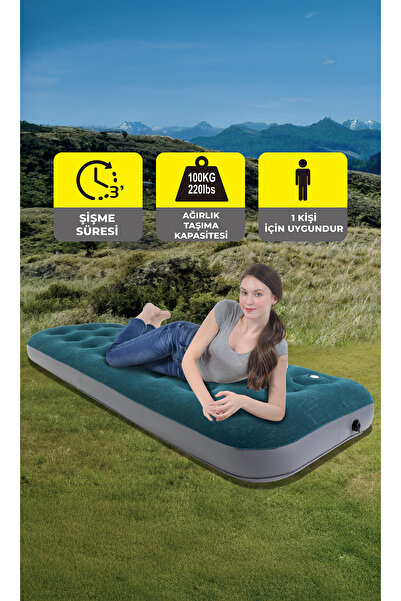 Birlik Oyuncak Terravıta-avenli Tek Kişilik Şişme Yatak – Dahili Ayak Pompalı...