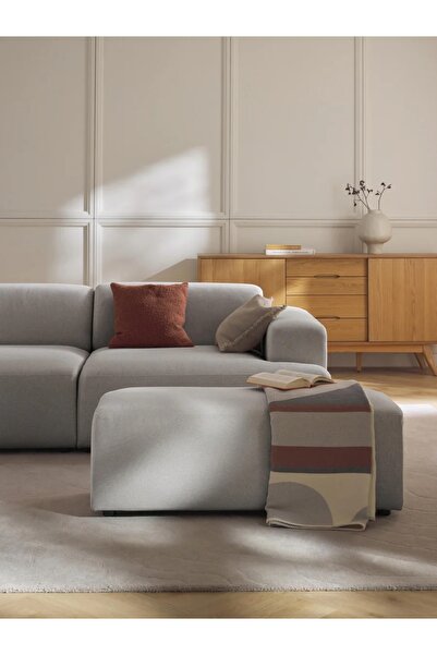 S Home Design Concept Molly Puf Modül Keten 50x105