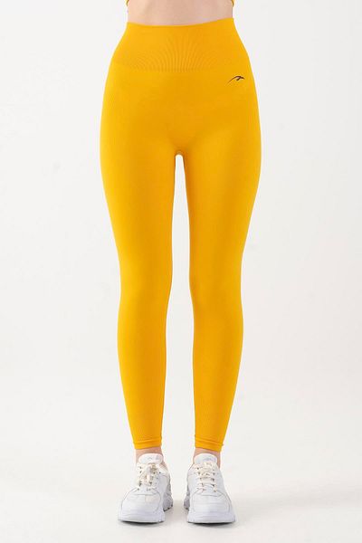 MARATON Slimfit طماق صفراء للنساء 812057