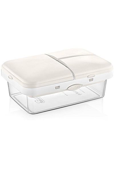 Okyanus Home Beige-Transparent 4-Compartment Lunch Box with Click