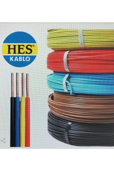 Hes H07V-U (NYA) Kablo 4 mm2 Mavi H07V-U8 ( 10 Metre )