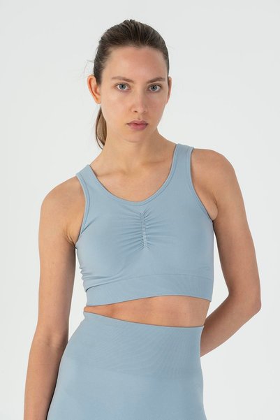 MARATON Slimfit Women's Flat Collar Blue Bra