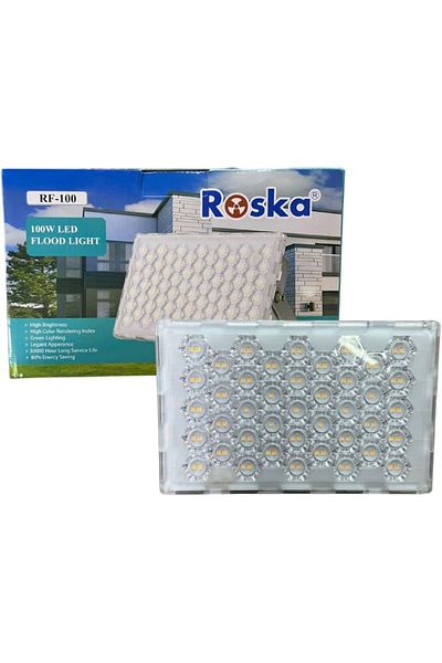 Generic Roska 100W Outdoor Flood Light – Super Bright, IP66 Waterproof Security Light for Yard, Garden