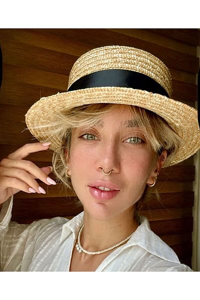 LAGRANZE Venice Gondola Straw Hat