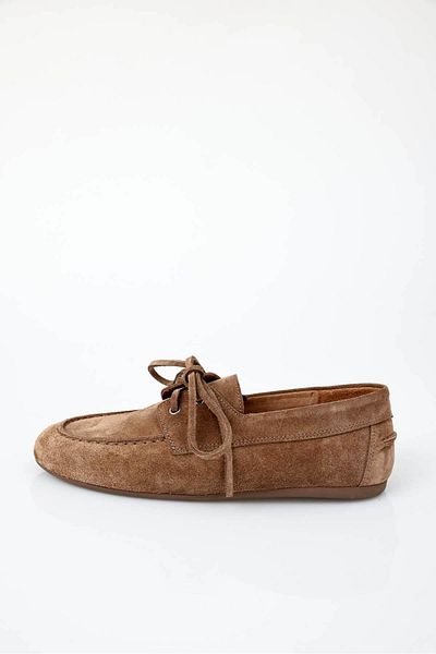 5in1Canpolat Mocasin cu șireturi din piele intoarsa 24325