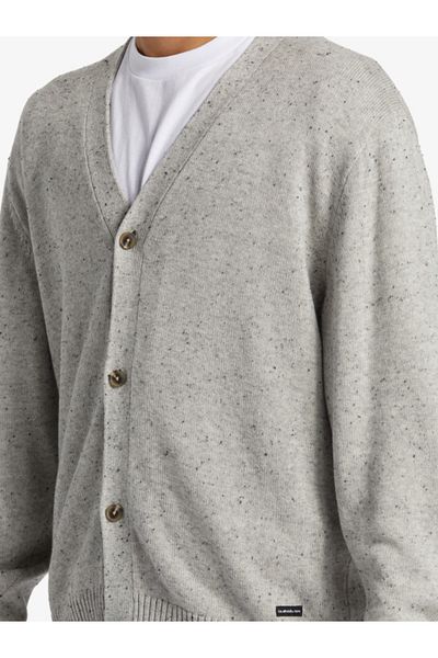 Quiksilver Pulover cardigan Monty gri pentru bărbați Aqysw03013-qua