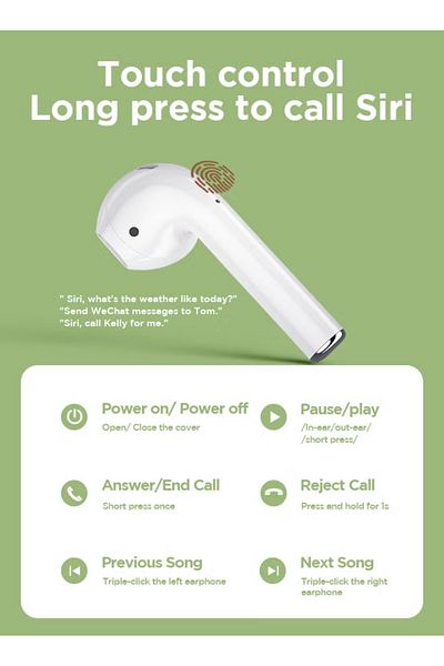 Joyroom Jr-t03s Tws Semi In-ear Earphones Wireless Earbuds, Anti-fingerprint Silicon Case With-white