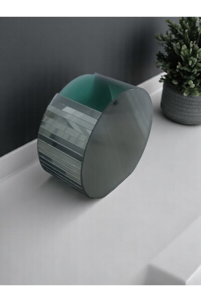 BeQ Home Vază cu oglindă - Vază cu oglindă afumată de 20 cm - Vază decorativă...