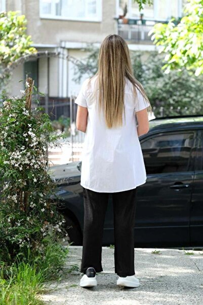 BEBE PLUS Beli Lastikli Geniş Paça Fitilli Pantolon