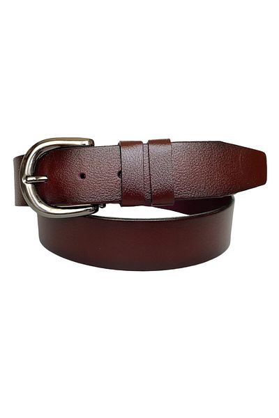 GoDeri 100% piele naturală, cu cataramă argintiu mat, roșu claret, curea de blugi pentru femei 4 cm=an-byn-71