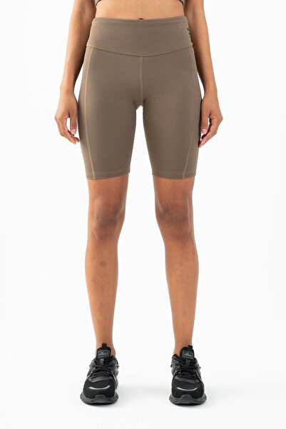 MARATON شورت نسائي من Biker باللون الكاكاو