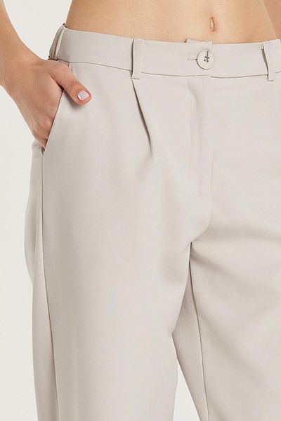 Tudors Women's Relax Fit Relaxed Cut Pocket Palazzo Wide Leg Gray Pants
