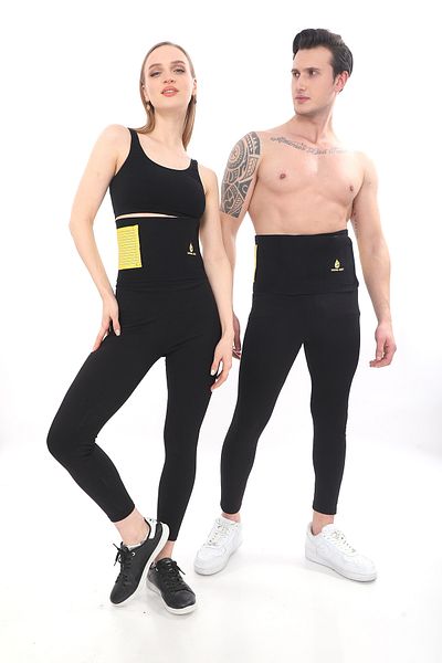REYNEV Sauna Effect Thermal Waist Belt Corset |   Unisex Sweat Aid Waist Support Neoprene Waist Belt