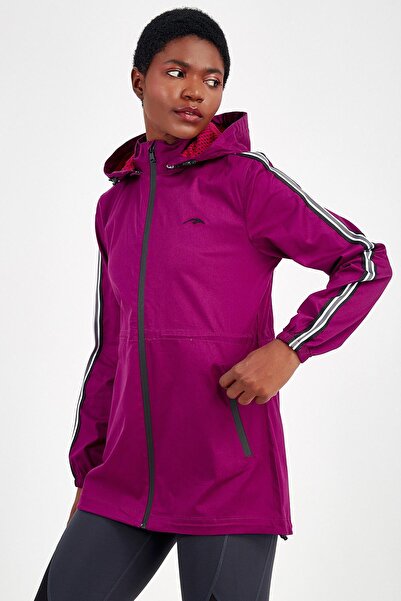 MARATON Regular Women's Hooded Purple Jacket
