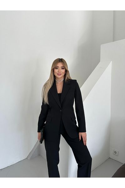 VUNTAL Women's Blazer Classic Double Suit