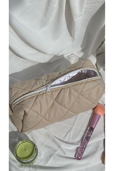 cosybag. Κρέμα τσάντας μακιγιάζ με καπιτονέ μοτίβο