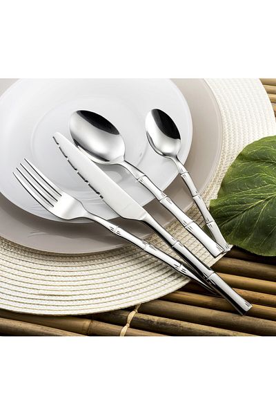 Amefa cutlery set, Karma, 24 pieces, 18/0 stainless steel, silver