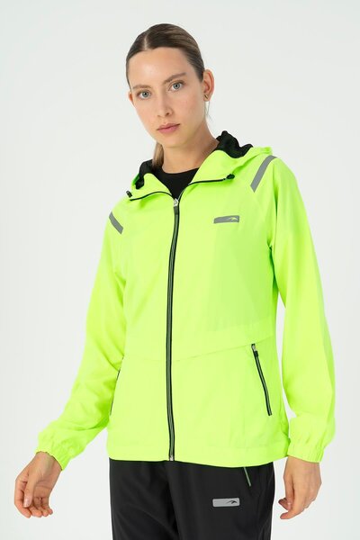 MARATON Regular Women's Hooded Neon Green Tracktop