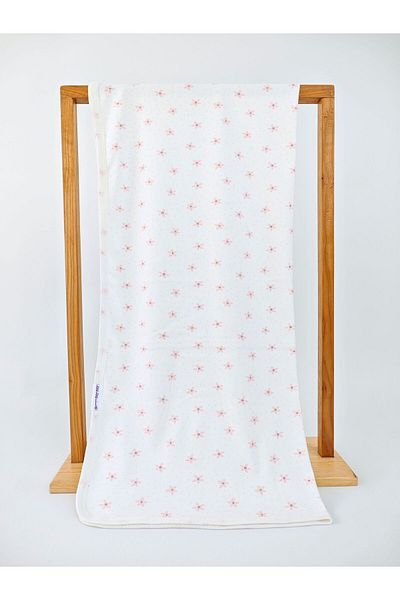 Bebella Patterned 100% Cotton Single Layer Baby Blanket 90X85Cm Girl/Boy Swaddle Seasonal Multi-Purpose Cover