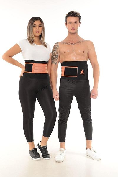 REYNEV Sauna Effect Thermal Waist Belt Corset |   Unisex Sweat Aid Waist Support Neoprene Waist Belt