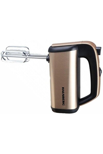 Hausberg Mixer De Mana Hb-4201au, 5 Viteze, Motor Din Cupru, 250w-400w, Carcasa Inox, Auriu