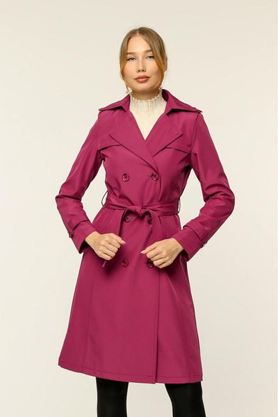 Jamila Medium Size Women's Lined Trench Coat