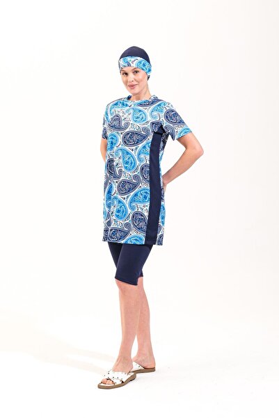 Plistre 2260_Γυναικείο κοστούμι 4 τεμαχίων ημικαλυμμένο μπούστο με μπούστο θάλασσας/πισίνας