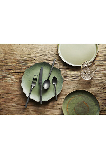 Amefa cutlery set, Karma, 16 pieces, 18/0 stainless steel, black