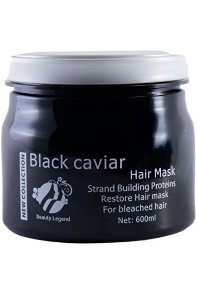 BEAUTY LEGEND قناع إصلاح الشعر الصحي بخلاصة الكافيار الأسود لتغذية عميقة وقوة 600 مل