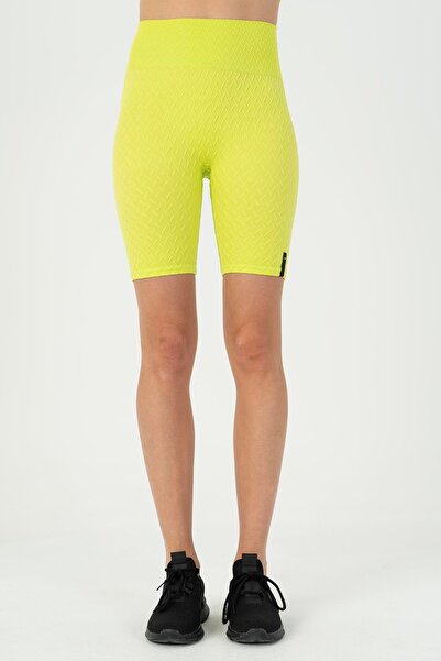 MARATON Biker Kadın Neon Yeşil Şort