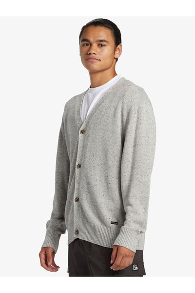 Quiksilver Pulover cardigan Monty gri pentru bărbați Aqysw03013-qua