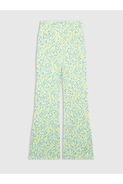 GAP Kız Çocuk Sarı Flare Legging Tayt