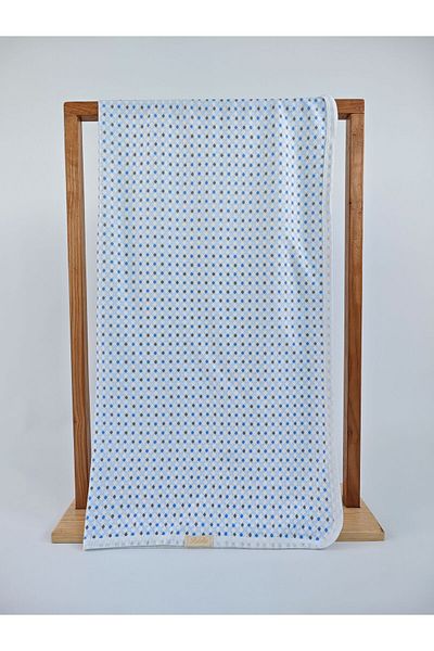 Bebella Patterned 100% Cotton Single Layer Baby Blanket 90X85Cm Girl/Boy Swaddle Seasonal Multi-Purpose Cover