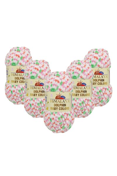Himalaya Dolphin Baby Colors Velvet Rope 5 Pack - 80404 - 100 Gr. 120 Mt.